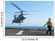 Ch-46e Sea Knight Helicopter Wall Decal