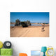 Humvee Debarks Landing Craft Wall Decal Design 2