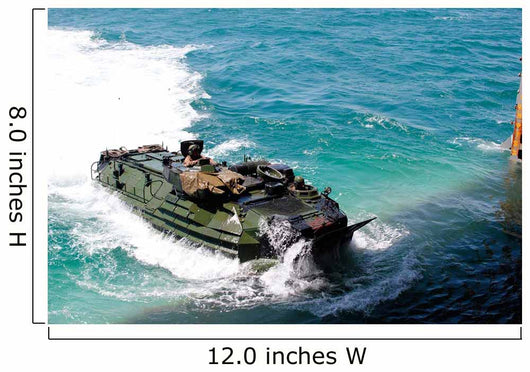 Amphibious Assault Vehicle Approaches Wall Decal