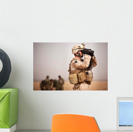 Us Marine Determines Target Wall Decal