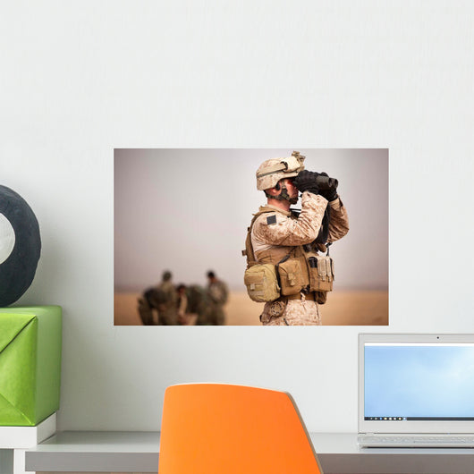 Us Marine Determines Target Wall Decal