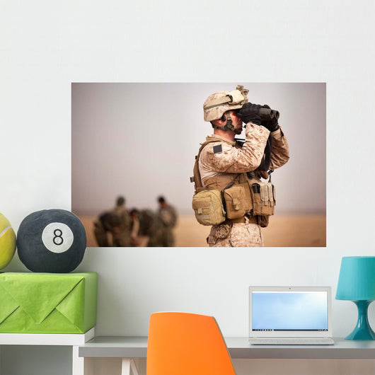 Us Marine Determines Target Wall Decal