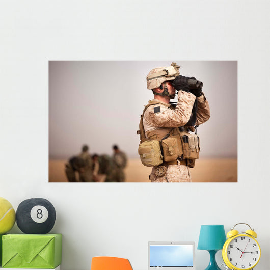 Us Marine Determines Target Wall Decal
