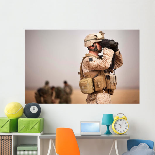 Us Marine Determines Target Wall Decal