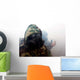 Marine Wearing Gas Mask Wall Decal