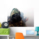 Marine Wearing Gas Mask Wall Decal