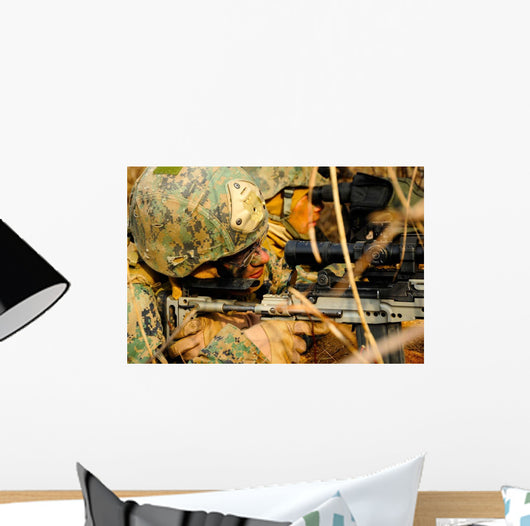 Us Marine Uses Spotting Wall Decal
