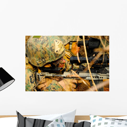 Us Marine Uses Spotting Wall Decal
