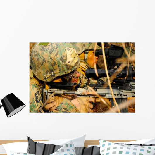 Us Marine Uses Spotting Wall Decal