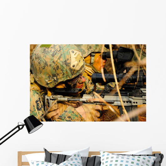 Us Marine Uses Spotting Wall Decal