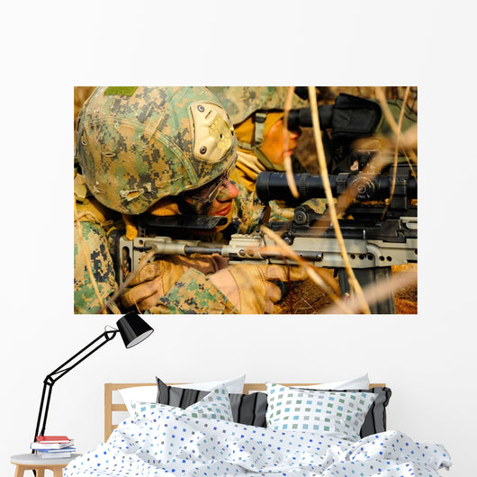 Us Marine Uses Spotting Wall Decal