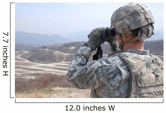 Soldier Observes Adjust Fire Wall Decal