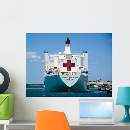 Hospital Ship Usns Mercy Wall Decal