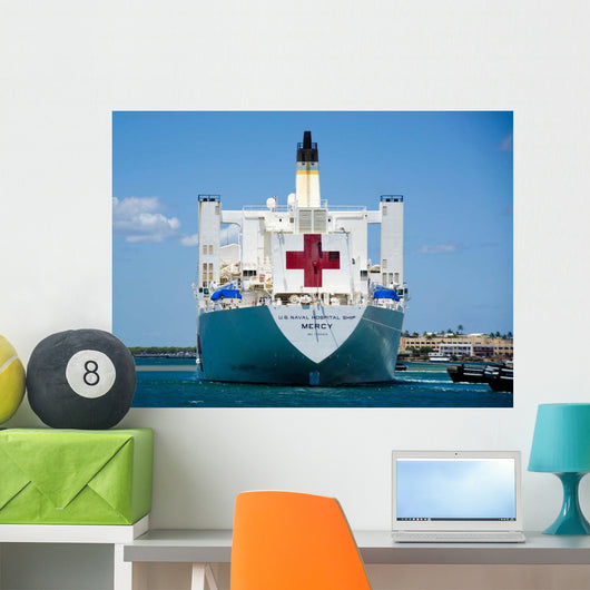 Hospital Ship Usns Mercy Wall Decal