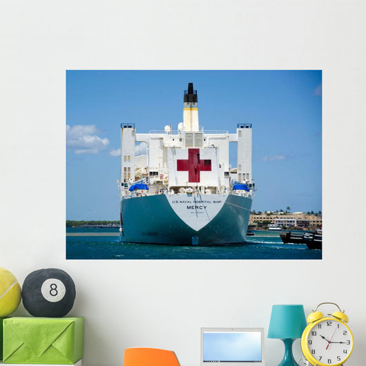 Hospital Ship Usns Mercy Wall Decal