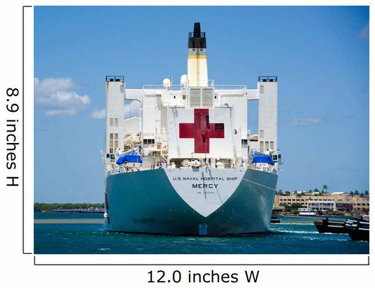 Hospital Ship Usns Mercy Wall Decal