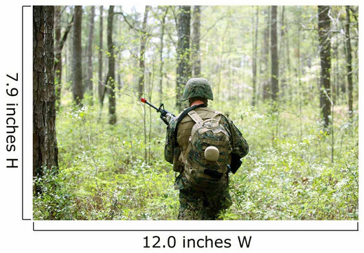Us Marine Patrols through Wall Decal