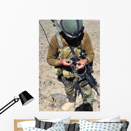 Afghan National Army Soldier Wall Decal Design 2