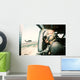 Soldier Scans Horizon from Wall Decal Design 2