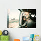 Soldier Scans Horizon from Wall Decal Design 2
