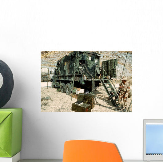 Camouflage Netting Covers Cargo Wall Decal