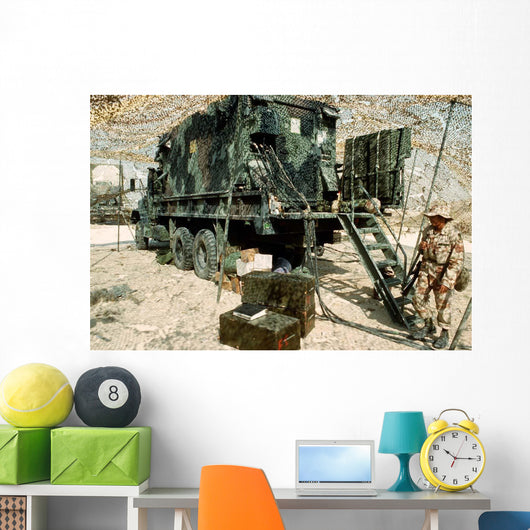 Camouflage Netting Covers Cargo Wall Decal