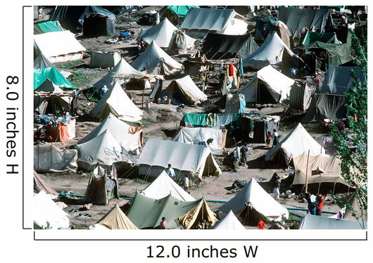 Tents Cover Mountainside Kurdish Wall Decal