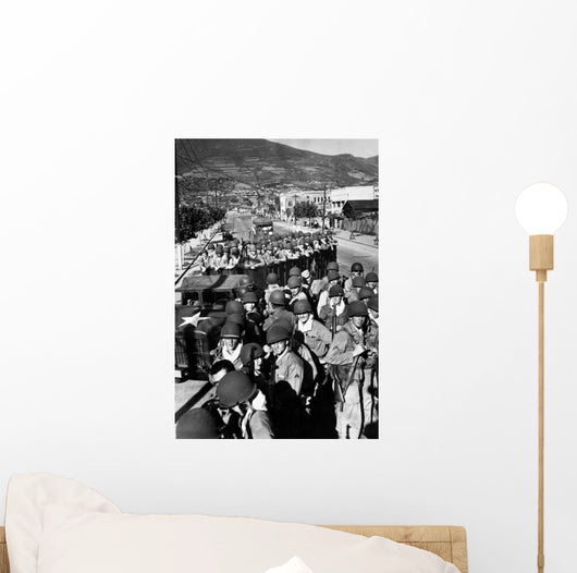 Us Marine Troops Arrive Wall Decal