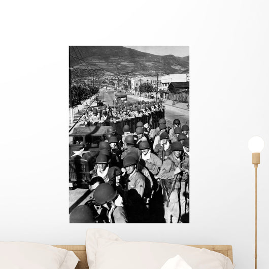 Us Marine Troops Arrive Wall Decal