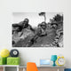 Machine Gun Crew Firing Wall Decal