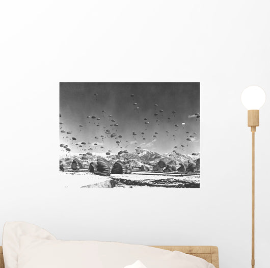 Men and Equipment Being Wall Decal
