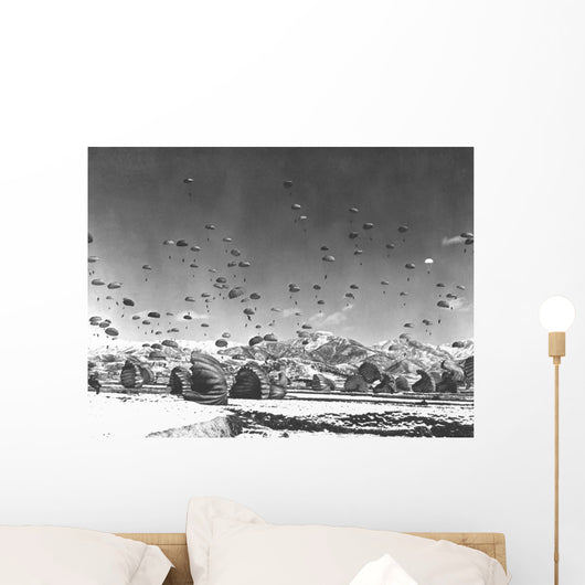 Men and Equipment Being Wall Decal