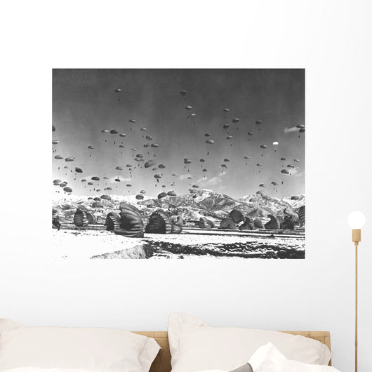 Men and Equipment Being Wall Decal