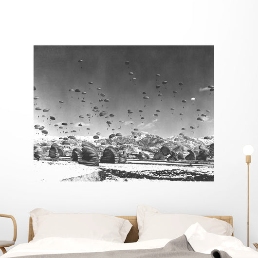 Men and Equipment Being Wall Decal