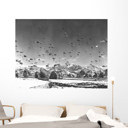 Men and Equipment Being Wall Decal