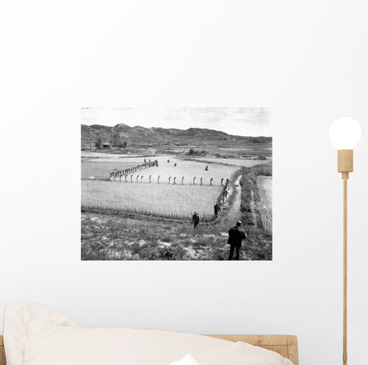 North Korean Prisoners March Wall Decal