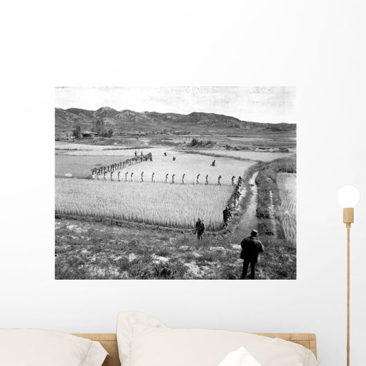 North Korean Prisoners March Wall Decal