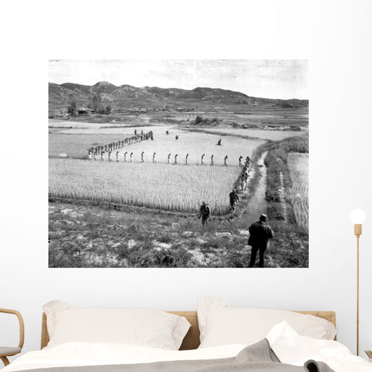 North Korean Prisoners March Wall Decal