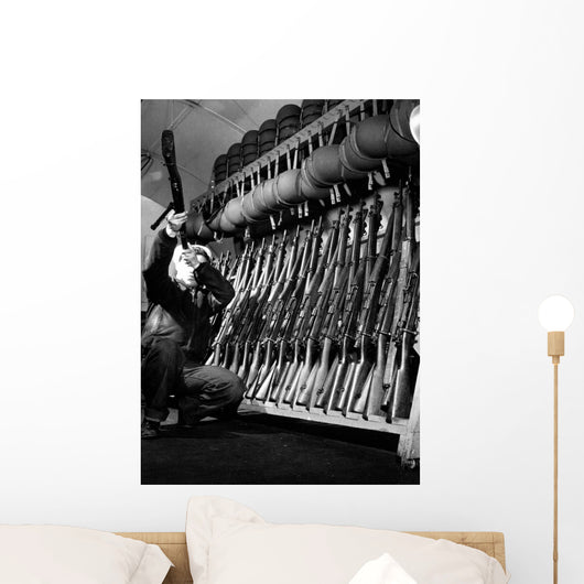 Looking over Guns Guard Wall Decal