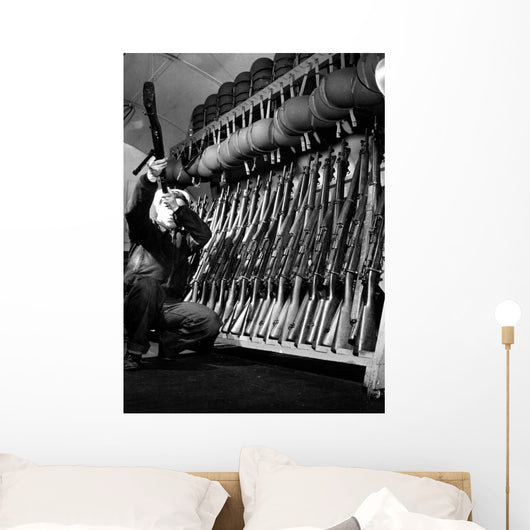 Looking over Guns Guard Wall Decal