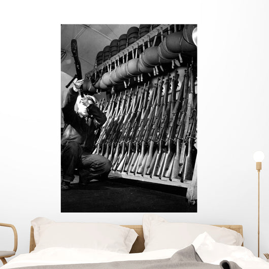 Looking over Guns Guard Wall Decal