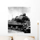 Japanese Light Tank Sits Wall Decal