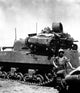 Japanese Light Tank Sits Wall Decal