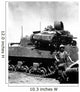 Japanese Light Tank Sits Wall Decal