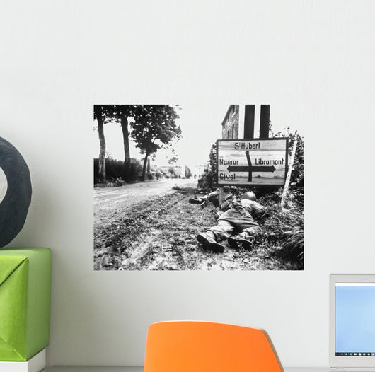 Infantrymen Seek Cover during Wall Decal