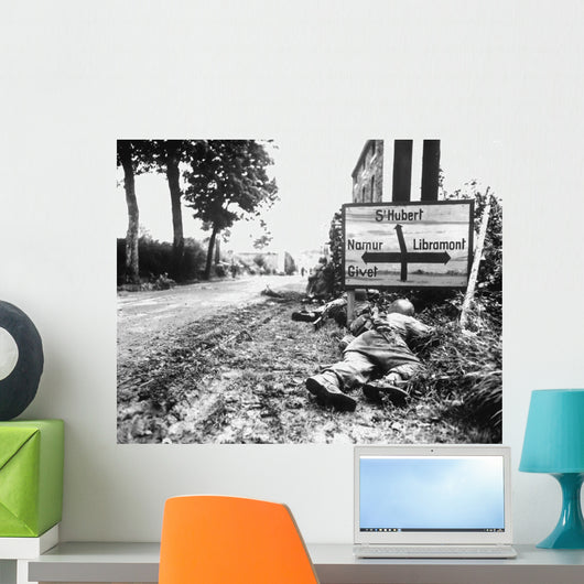 Infantrymen Seek Cover during Wall Decal