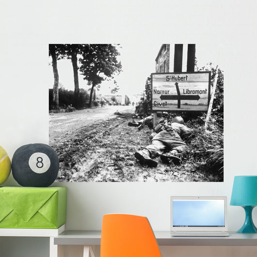 Infantrymen Seek Cover during Wall Decal