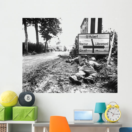 Infantrymen Seek Cover during Wall Decal