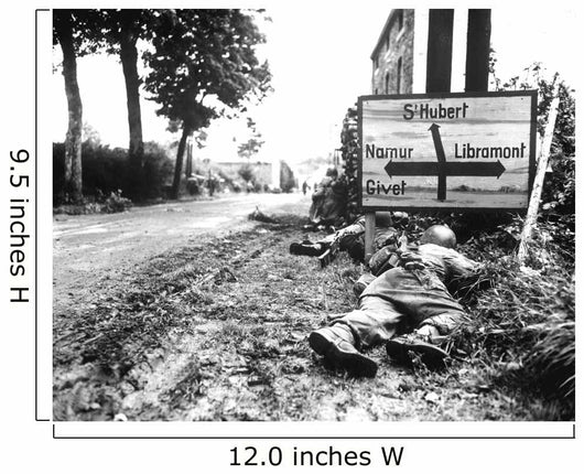 Infantrymen Seek Cover during Wall Decal
