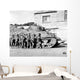 Soldiers and Their Tank Wall Decal